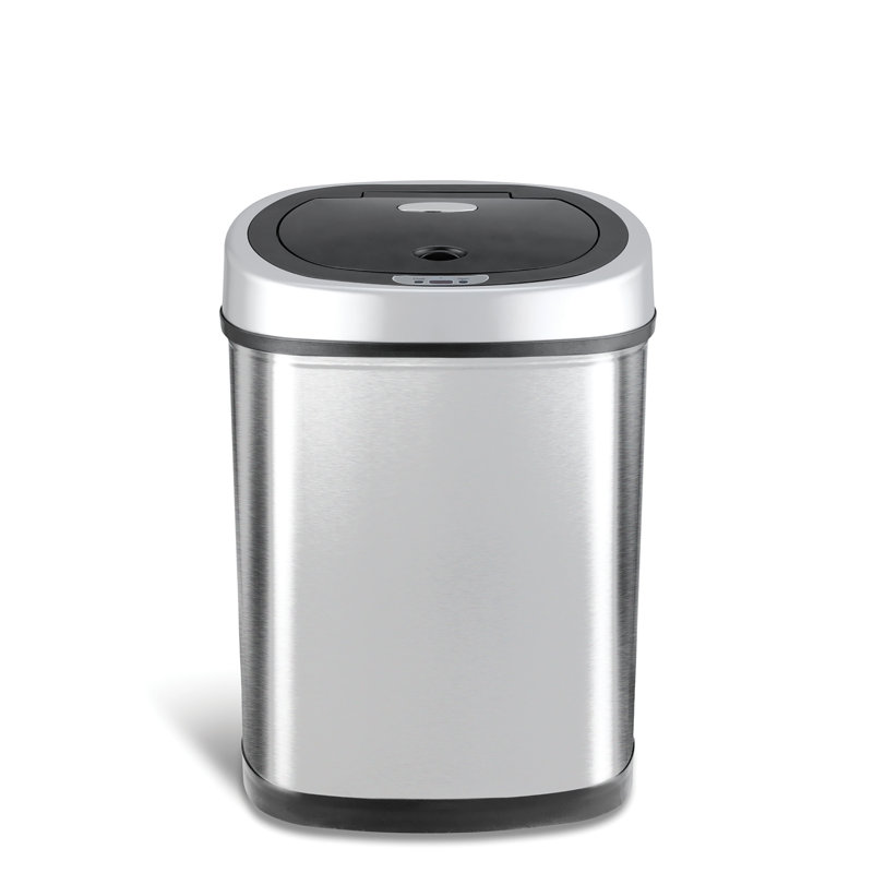 Nine Stars Stainless Steel 11 Gallon Motion Sensor Trash Can & Reviews